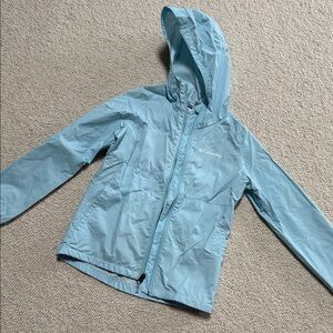 Columbia Kids Light Blue Hooded Raincoat